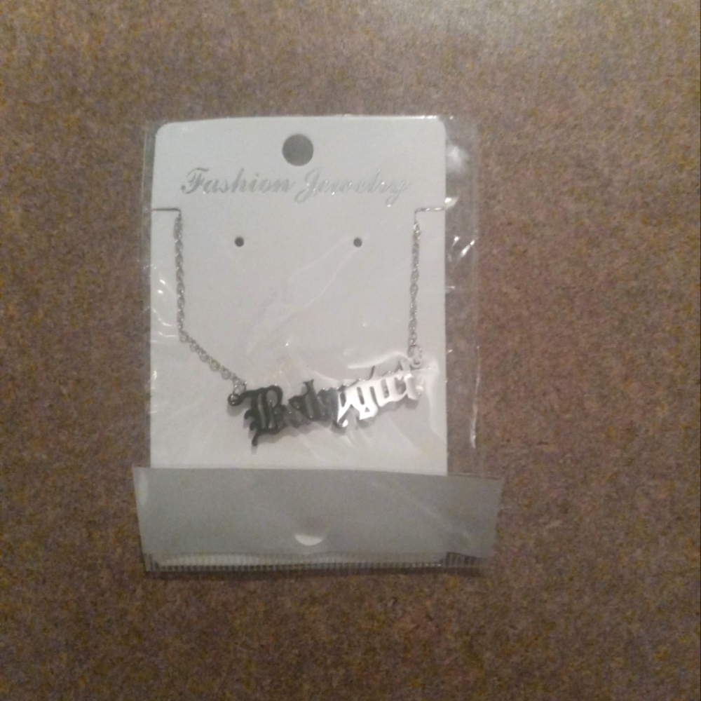 Silver babygirl necklace